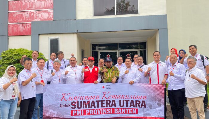 PMI Banten Serahkan Bantuan Kemanusiaan Untuk Korban Bencana Sumatera Utara