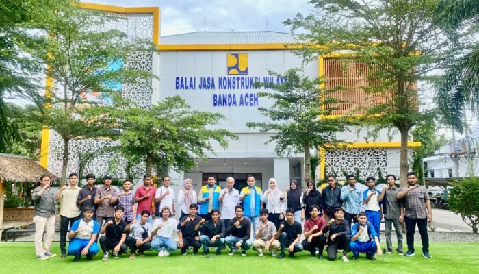 BJKW I Banda Aceh Dan KNPI Aceh Gelar Pelatihan Dan Uji Kompetensi Tenaga Kerja Konstruksi