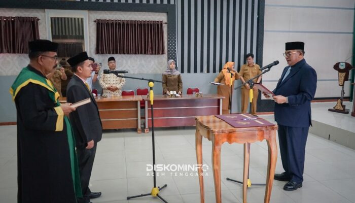 Kaman Sori Dilantik Sebagai PAW Anggota KIP Aceh Tenggara