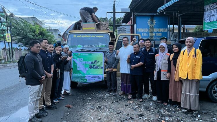 Muhammadiyah Tebingtinggi Distribusikan Bantuan Ke Aceh Tamiang