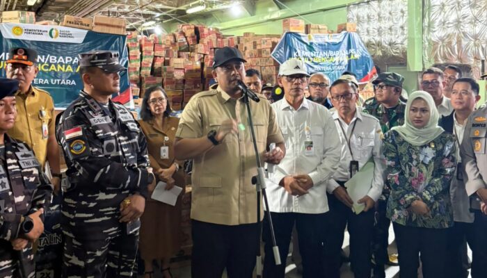 Gubernur Sumut Ucapkan Terima Kasih Untuk Bantuan Bencana Dari Mentan
