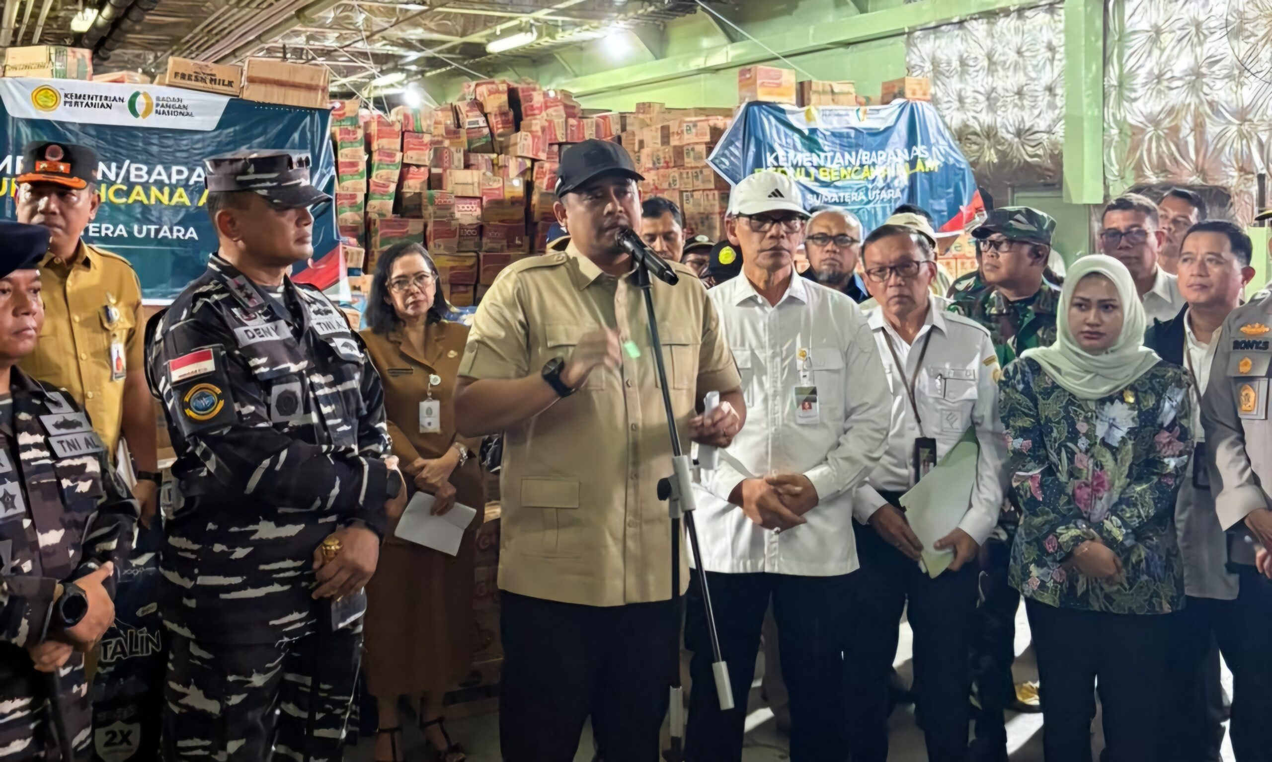 Gubernur Sumut Ucapkan Terima Kasih Untuk Bantuan Bencana Dari Mentan