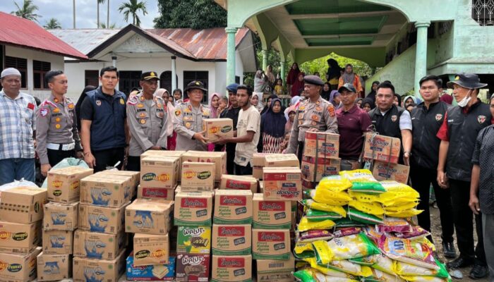 Alumni Akpol-56 Batalyon Presisi Salurkan Bantuan Kemanusiaan Ke Korban Banjir Di Aceh