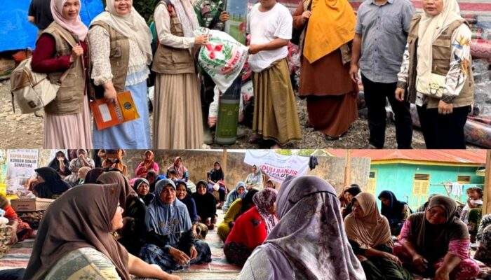 UM Tapsel Berikan Bantuan Dan Psikoedukasi Korban Banjir Serta Longsor