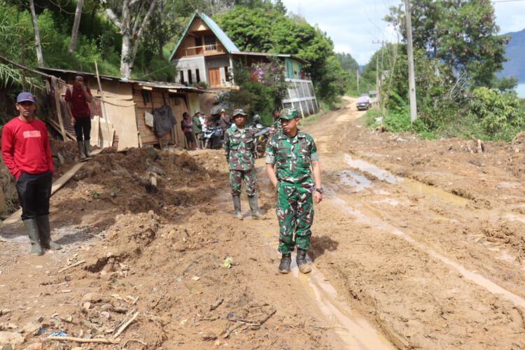 Dandim 0106/Aceh Tengah Tinjau Lokasi Penanganan Bencana