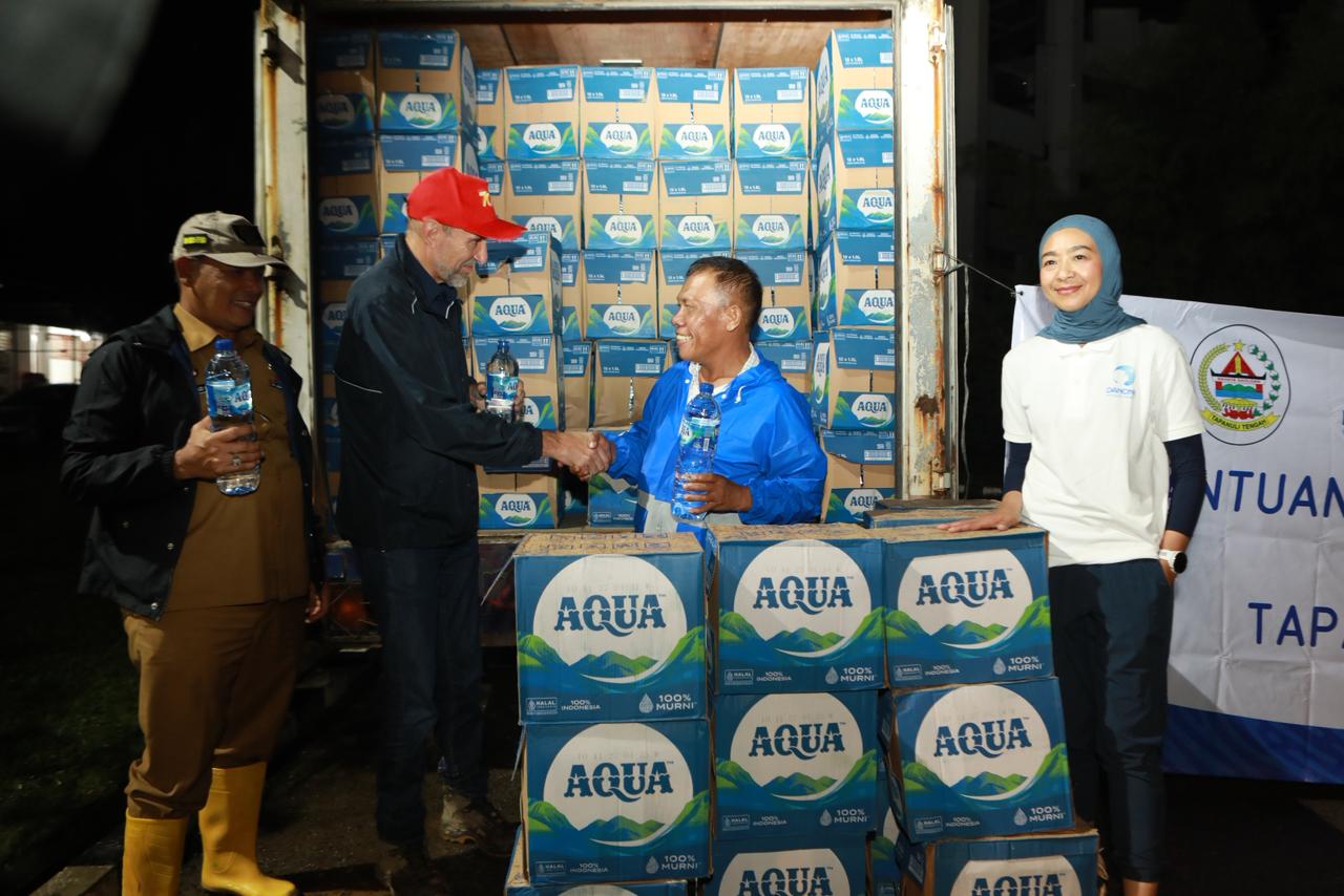 Danone Indonesia Salurkan Bantuan Awal Untuk Korban Banjir Dan Longsor Di Tapanuli Tengah