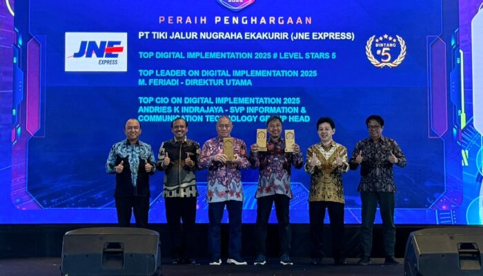 JNE Raih Tiga Penghargaan di TOP Digital Awards 2025