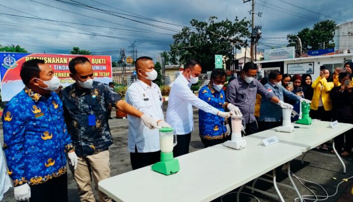 Kejari Binjai Tutup 68 Perkara Inkracht lewat Pemusnahan Barang Bukti