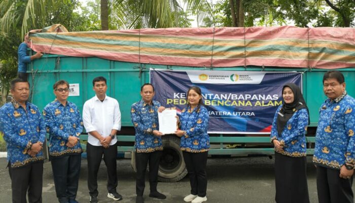Kementan dan Bapanas Berikan Bantuan Terdampak Banjir Kepada Pemkab Deliserdang