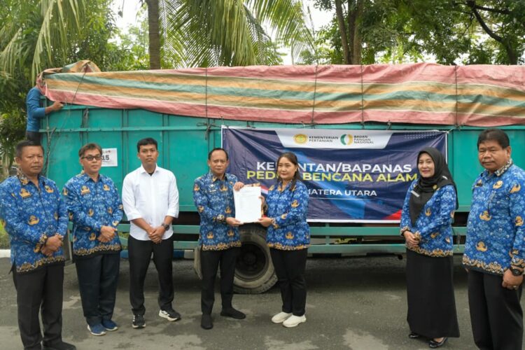 Kementan dan Bapanas Berikan Bantuan Terdampak Banjir Kepada Pemkab Deliserdang