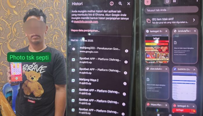 Polrestabes Medan Tahan SYL Tersangka Kasus Judi Online