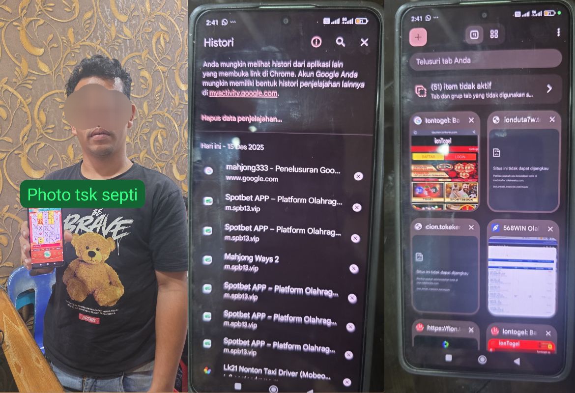 Polrestabes Medan Tahan SYL Tersangka Kasus Judi Online