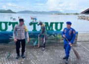 Polres Sabang Bersama Pokdarwis Gelar Bakti Sosial Di Pantai Kuta Timu