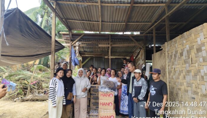 PNTI Sumut Dan KPP-KTA Salurkan Bantuan Korban Longsor Dan Banjir Di Kecamatan Brandan Barat 