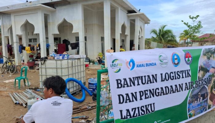 LAZISKU Bangun Sumur Bor Di Aceh Tamiang