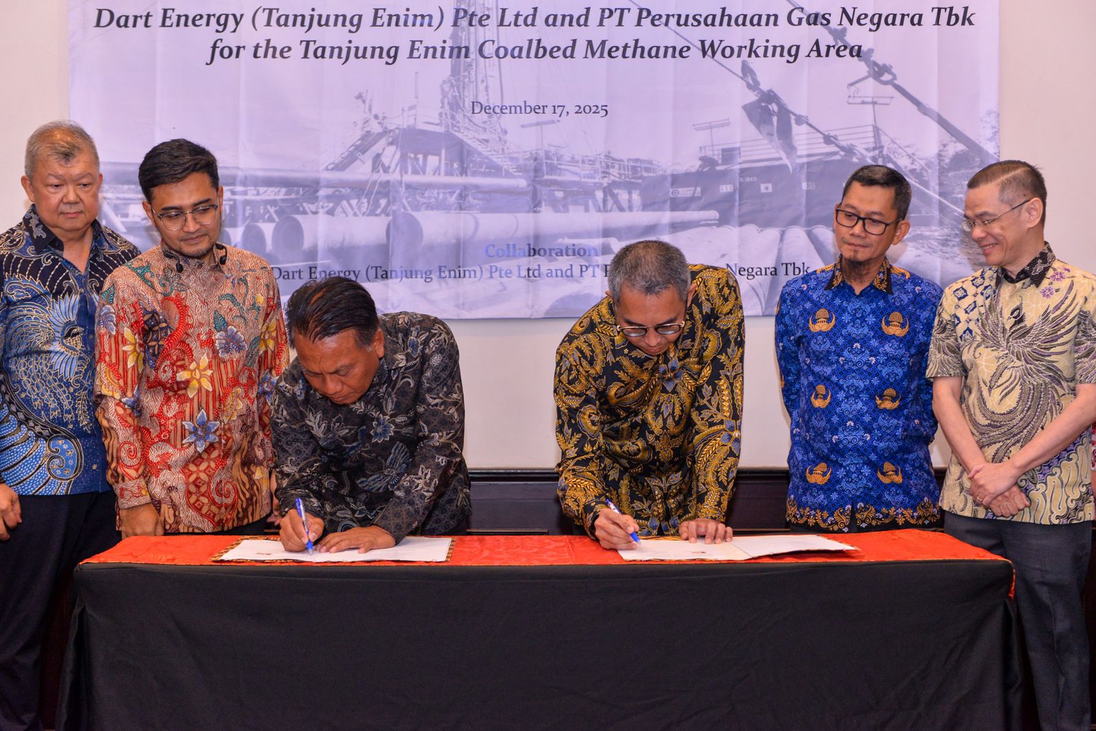 PGN Dan Dart Energy Kerjasama Pemanfaatan CBM Dari WK GMB Tanjung Enim