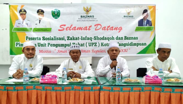 Baznas Padangsidimpuan Dorong Kesadaran ASN Bayar Zakat Ke UPZ