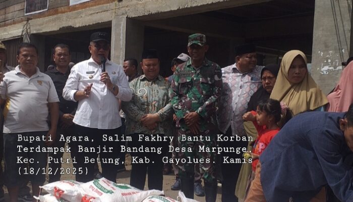Warga Gayo Lues Haru Terima Bantuan Logistik Dari Pemkab Agara