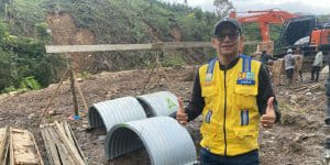 Tim Teknis PUPR Aceh Pastikan Kelayakan Badan Jalan Pengalihan Di Ruas Batas Aceh Utara-Bandara Rembele