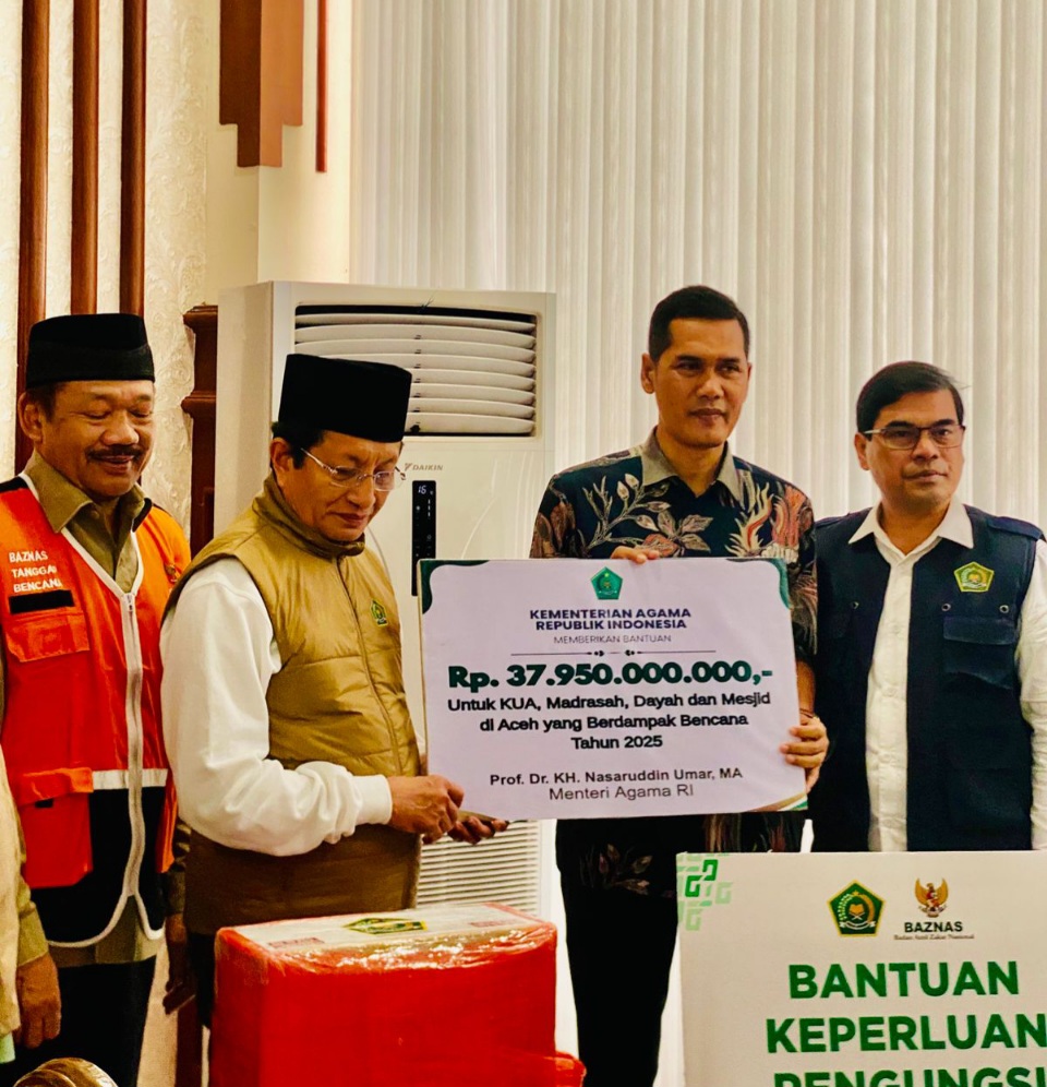 Ketua Umum DPP IPIM Indonesia Prof Nasaruddin Umar Kunjungi Bencana Hidrometereologi Aceh