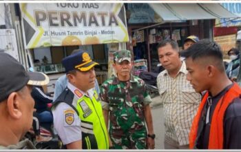 Dinas Perhubungan Kota Binjai Bersinergi Dengan Danramil 01 Dan Polsek Binjai Kota