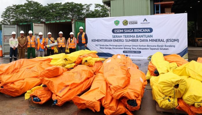 Kementerian ESDM Bantu Korban Bencana Alam Banjir Dan Tanah Longsor Tapsel