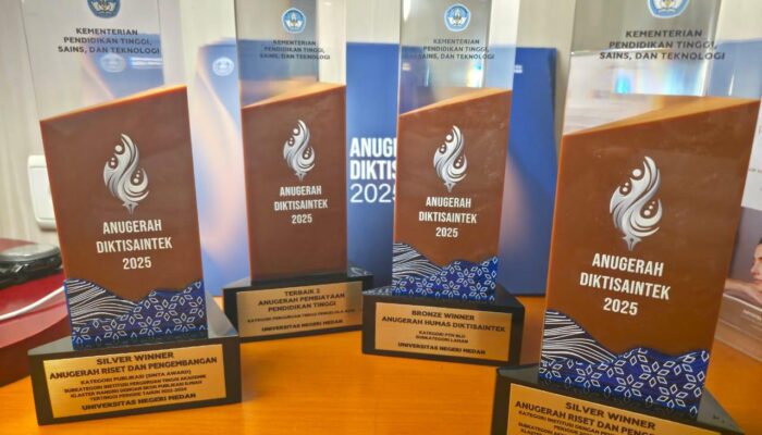 Unimed Raih 4 Medali Anugrah Diktisaintek Tahun 2025