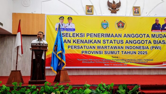 Ketua PWI Sumut Buka Resmi Seleksi Anggota Muda Dan Biasa Tahun 2025 Di Medan