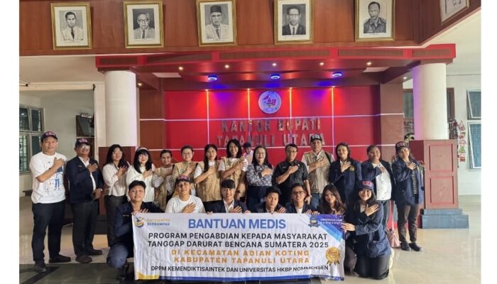 Fakultas Kedokteran Nommensen Terjun Ke Lokasi Bencana Alam Di Desa Sibalanga Adiankoting, Taput