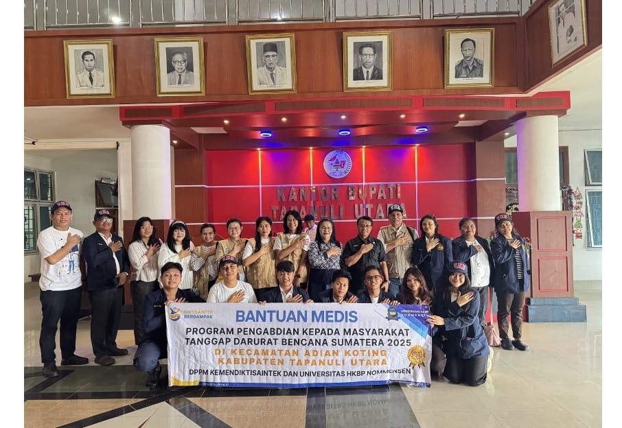 Fakultas Kedokteran Nommensen Terjun Ke Lokasi Bencana Alam Di Desa Sibalanga Adiankoting, Taput