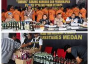 Polrestabes Medan Tangkap 34 Tersangka Narkoba Selama 72 Hari