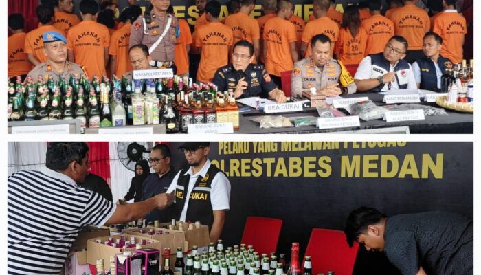 Polrestabes Medan Tangkap 34 Tersangka Narkoba Selama 72 Hari