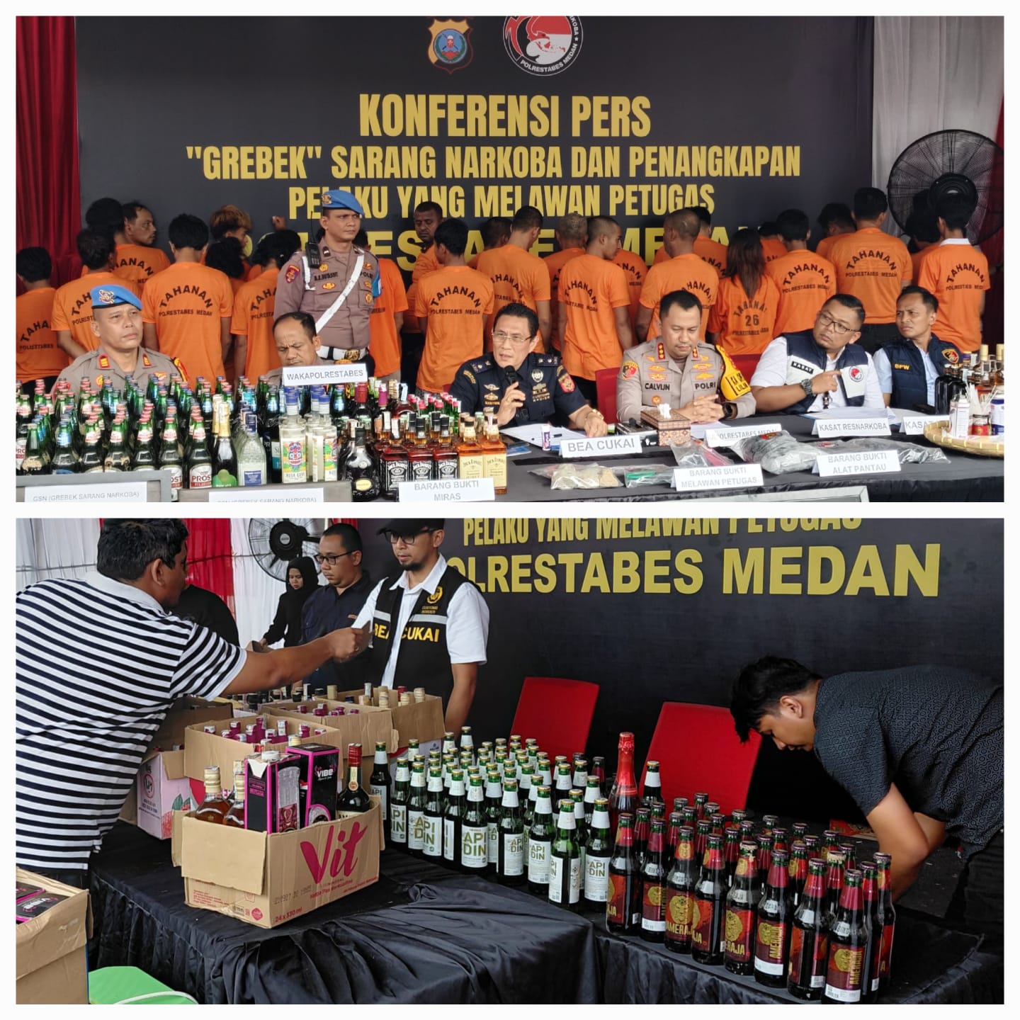 Polrestabes Medan Tangkap 34 Tersangka Narkoba Selama 72 Hari