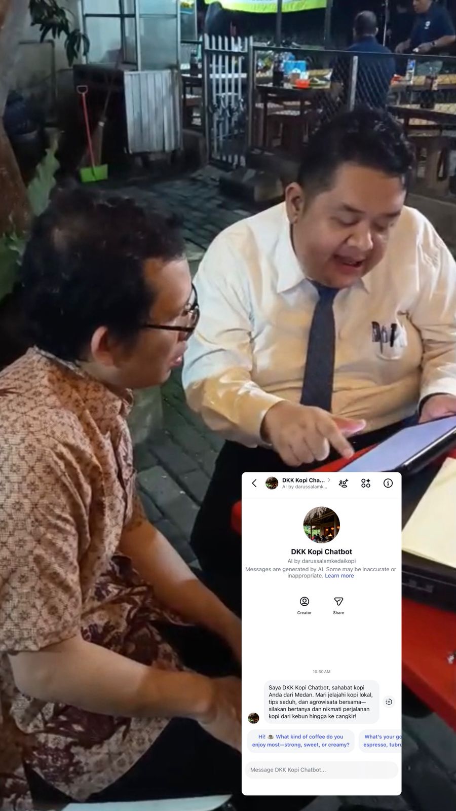 Chatbot AI Dorong UMKM Kopi Rumah Tangga Terhubung Wisata Agro Medan