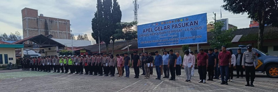 Selama Ops Nataru Personel Polres T.Karo Tak Ada Libur