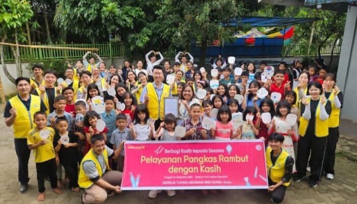 Pelayanan Pangkas Rambut dan Pengalaman Budaya Korea Warnai Kunjungan Gereja Tuhan Ke Panti Asuhan Di Medan