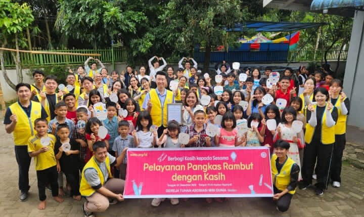 Pelayanan Pangkas Rambut dan Pengalaman Budaya Korea Warnai Kunjungan Gereja Tuhan Ke Panti Asuhan Di Medan