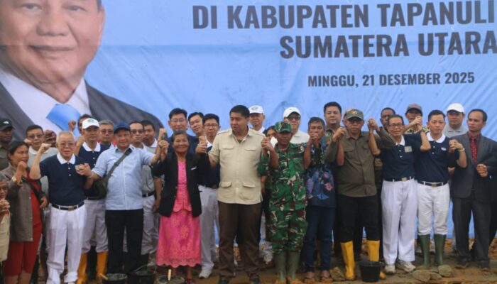 Menteri PKP Dan Mendagri Groundbreaking 103 Hunian Tetap Korban Bencana Taput