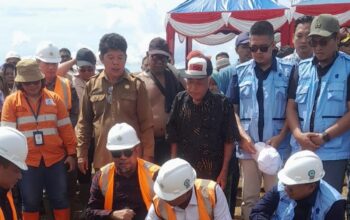 Bupati Tapsel Letakkan Baru Pertama 227 Hunian Tetap Bagi Korban Bencana Batangtoru