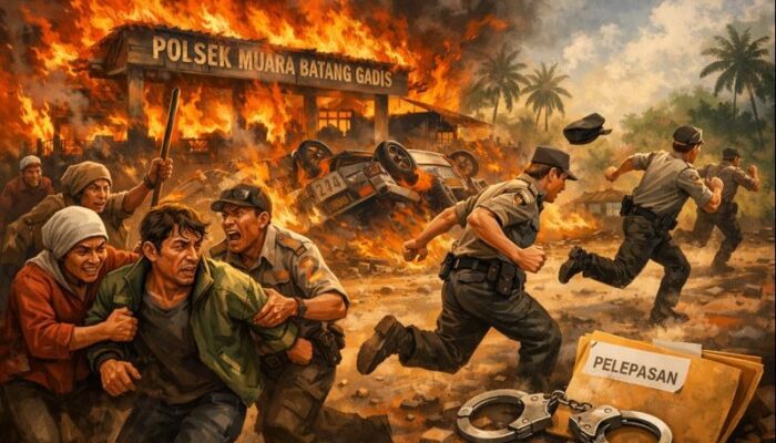 Pesan Amarah Warga Di Polsek Muara Batang Gadis