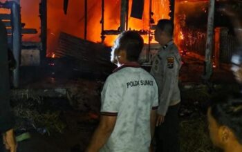 Rumah Kontrakan Terbakar Di Labuhan Bilik 2 Tewas