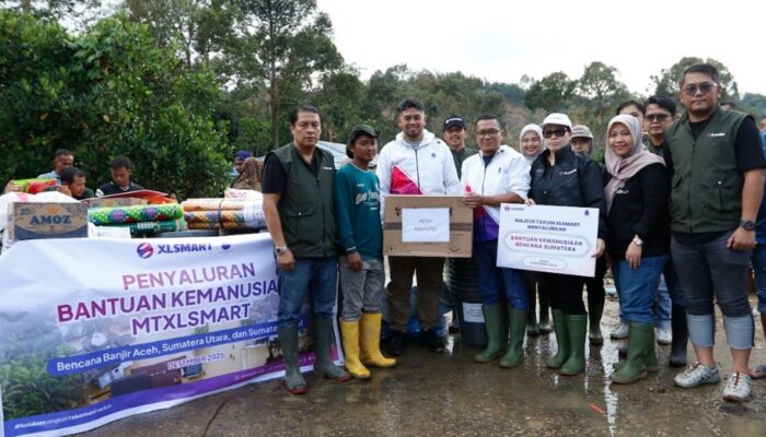 Karyawan XLSMART Salurkan Donasi Ke Sumut, Sumbar Hingga Pelosok Aceh
