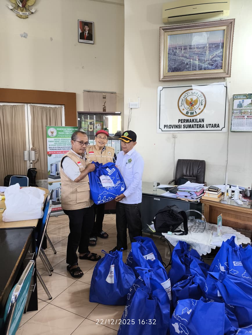 BWI Bersama Perwakilan Sumut Salurkan Bantuan Untuk Korban Bencana Sumut Aceh