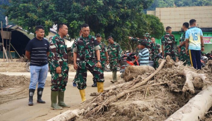 Dandim 0104/Aceh Timur Tinjau dan Dirikan Tenda Darurat Di Kecamatan Serbajadi
