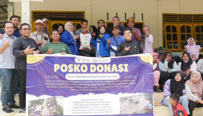 Universitas Deztron Indonesia Salurkan Bantuan Ke Langkat