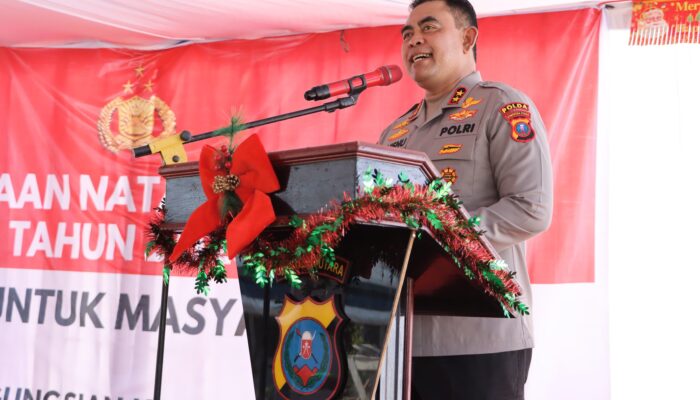 Kapoldasu, Kapolres Tapteng Dan Sibolga Rayakan Natal Bersama Pengungsi Tukka