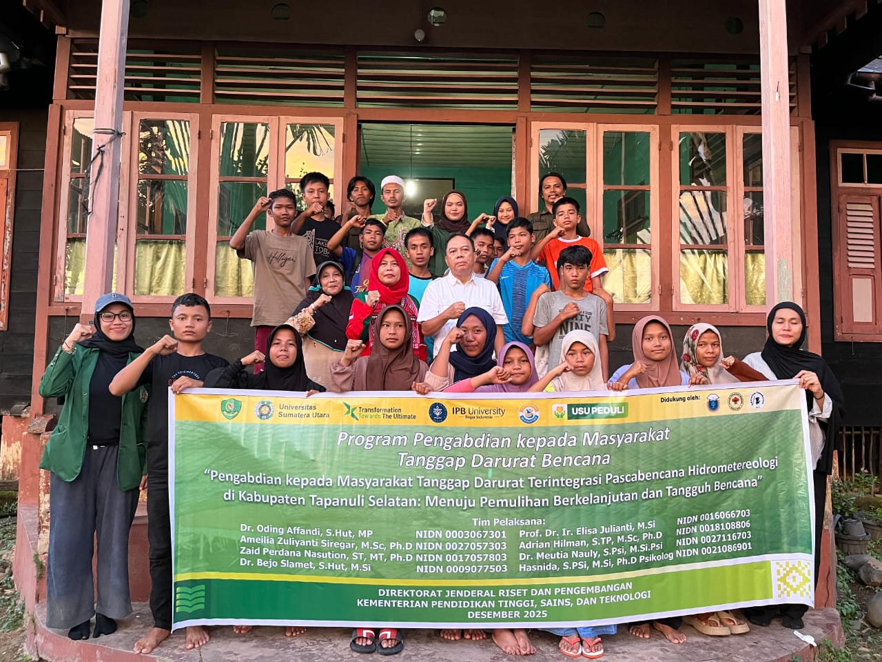 USU Peduli Hadirkan Layanan Psikososial Dan Teknologi Tepat Guna Bagi Penyintas Banjir Tapanuli Selatan