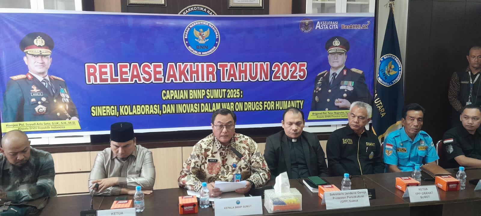 Sepanjang 2025, BNN Sumut Sita 84 Kg Sabu Dan 760 Kg Ganja