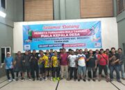 Kepala Desa Pasar VI Kualanamu Buka Turnamen Bulu Tangkis