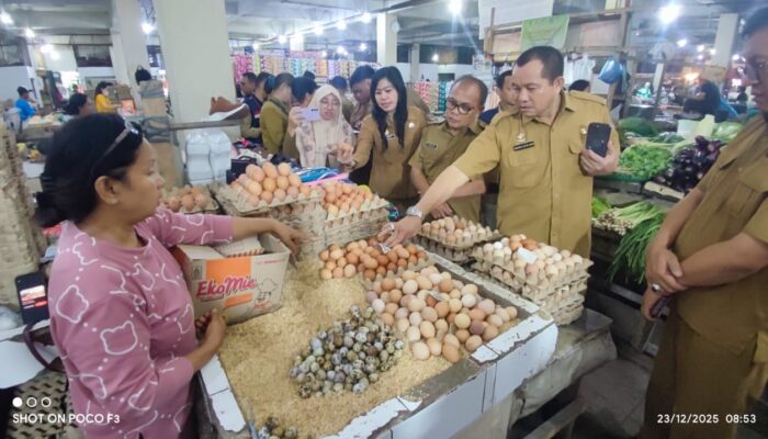 Jelang Nataru, Pemkab Deliserdang Bersama BPOM Sumut Sidak Pasar Tradisional Dan Retail Modern